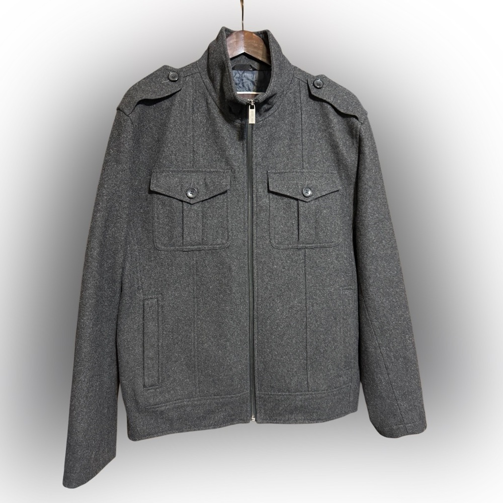 Men's Gray Michael Kors wool coat size medium